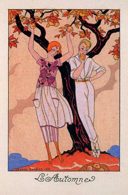 Georges Barbier, l'Automne, 1919
