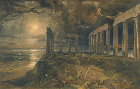 The Temple of Poseidon at Sunium, c. 1834