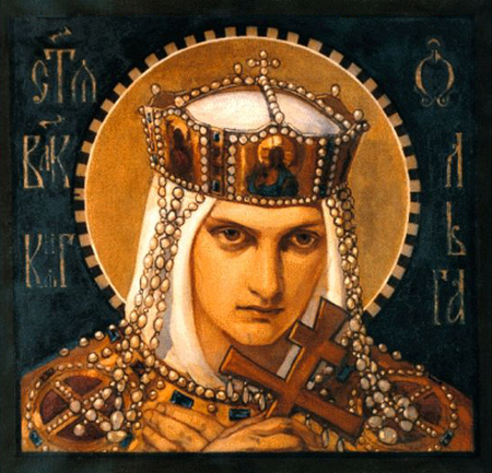 Olga of Kiev by Bruni Nikolai Alexandrovich